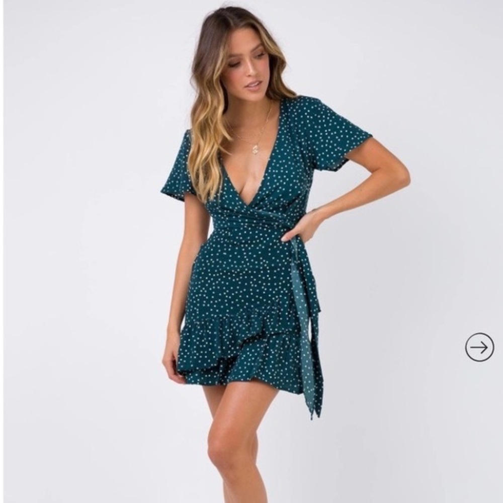 Princess Polly Green Dress Wrap